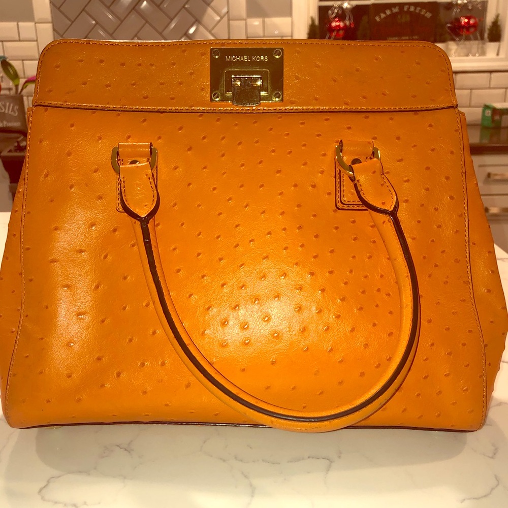 Michael Kors orange tote